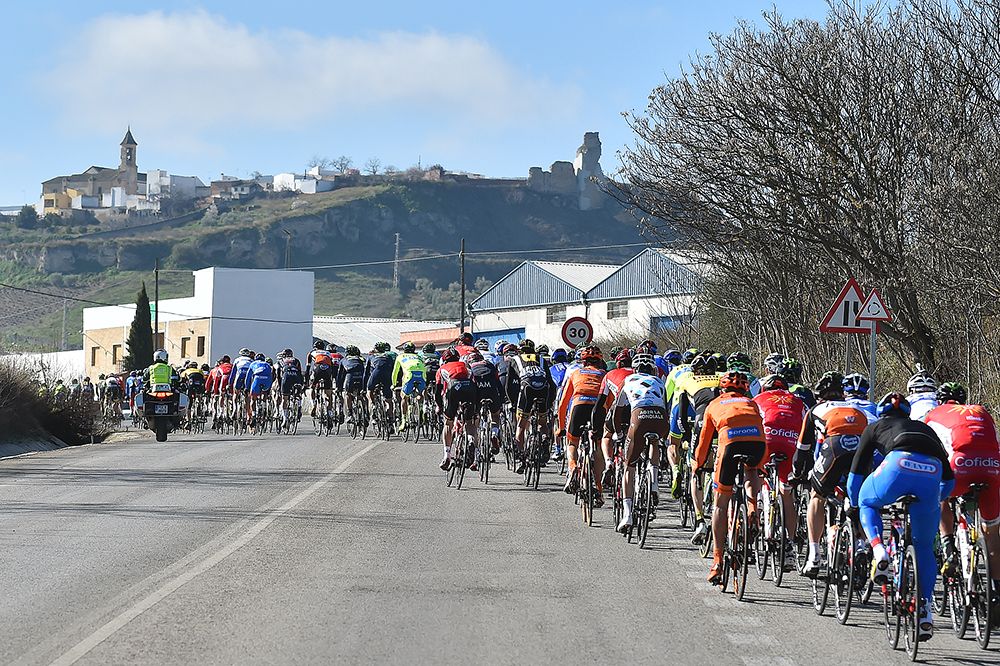 The rear of the peloton