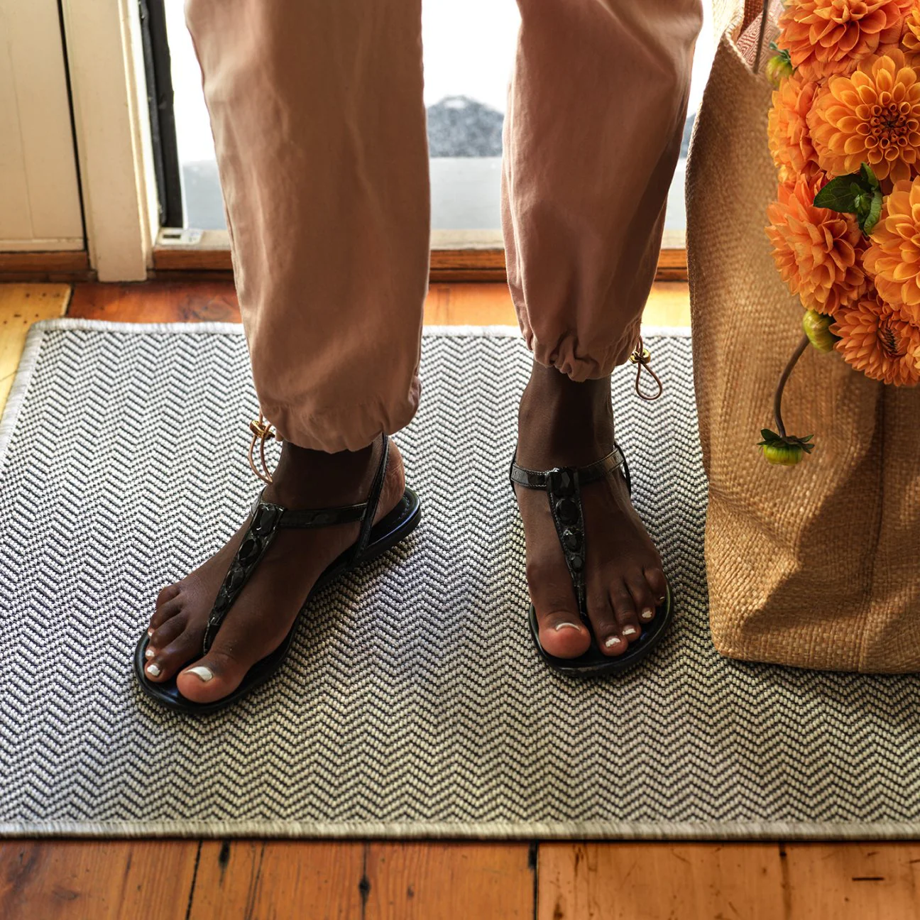 The Innerweave - Chevron (stone) Doormat