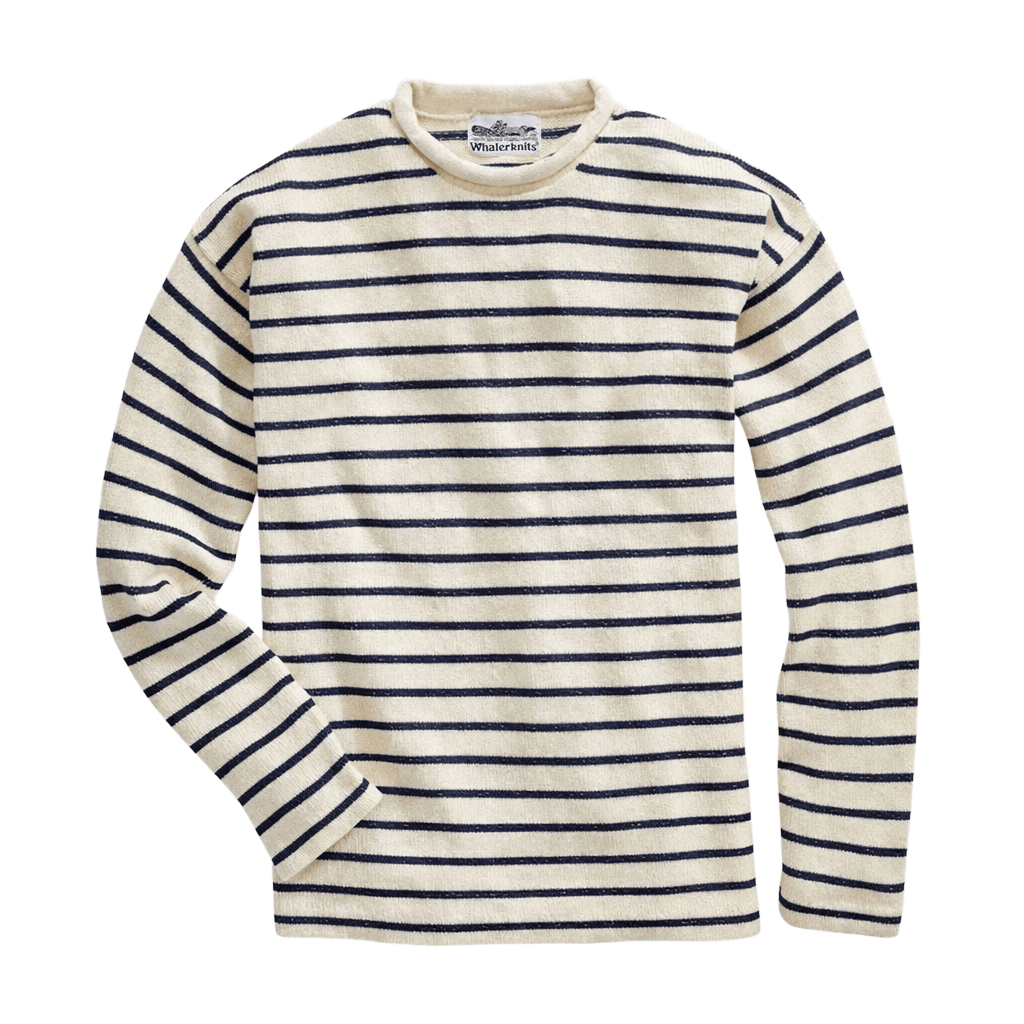 Nantucket Rollneck Sweater &amp;mdash; Xxs / Natural / Navy