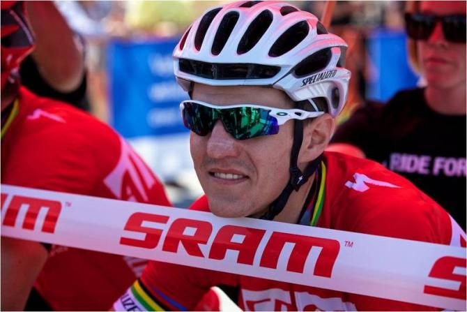 Relaxing before the start, Jaroslav Kulhavy (Specialized) has seen the fanfare before