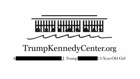 Trump Kennedy Center parody logo
