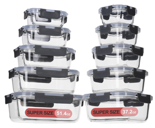 Airtight tupperware containers.