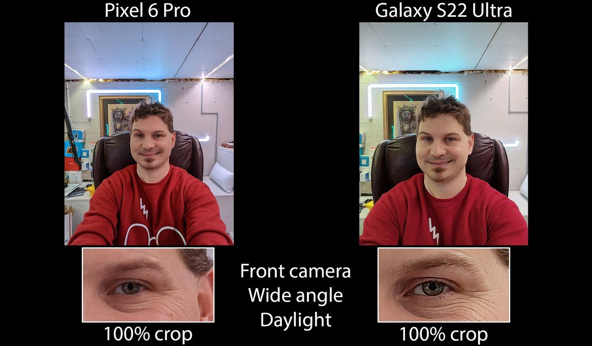 Galaxy S22 Ultra Vs Pixel 6 Pro Front