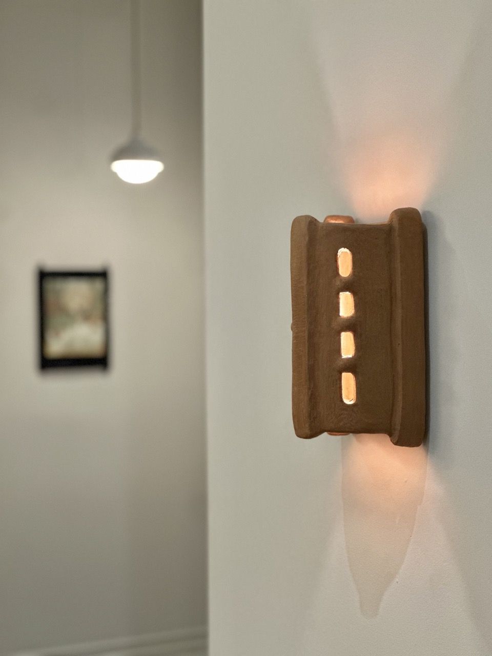Clay light fixture from NYC showroom, Roll and Hill.