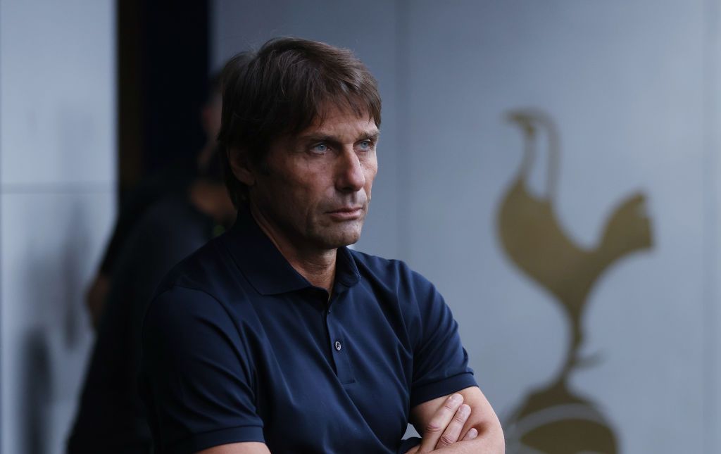 Tottenham Hotspur head coach Antonio Conte, during the Premier League match between Tottenham Hotspur and Southampton FC at Tottenham Hotspur Stadium on August 06, 2022 in London, England.