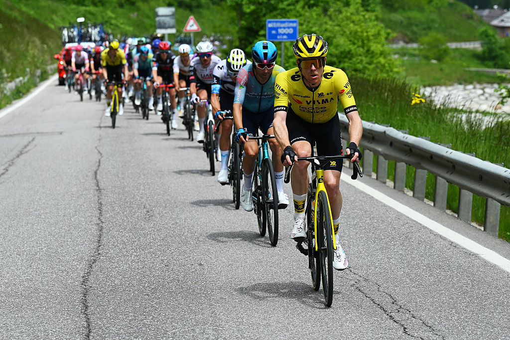 BORMIO ITALY MAY 28 Steven Kruijswijk of Netherlands and Team Visma Lease a Bike competes during the 108th Giro dItalia 2025 Stage 17 a 155km stage from San Michele allAdige to Bormio 1200m UCIWT on May 28 2025 in Bormio Italy Photo by Tim de WaeleGetty Images