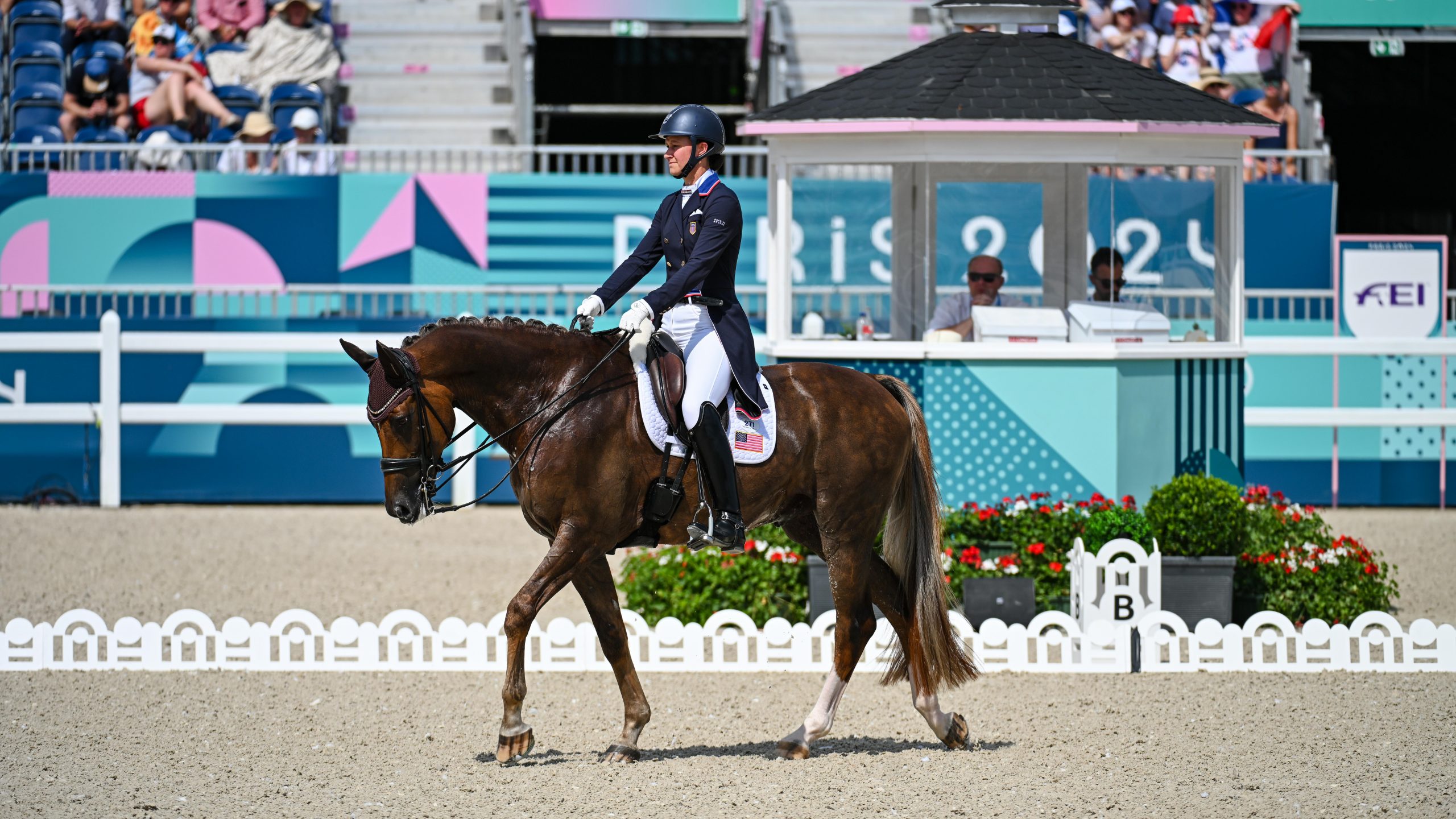 Adrienne Lyle and Helix at the Paris Olympics