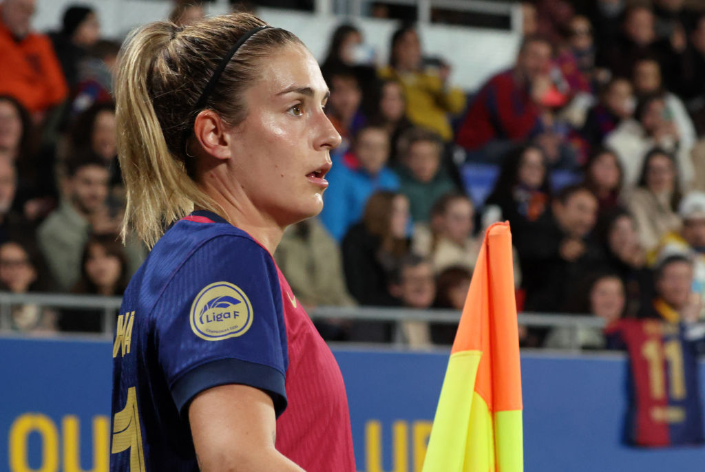 Alexia Putellas on the pitch for Barcelona