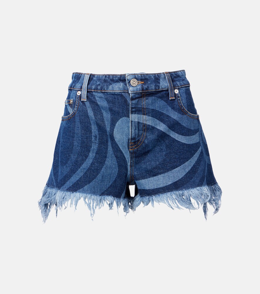 Marmo Fringed Denim Shorts
