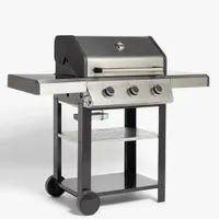 3 Burner Gas BBQ in Silver/Black | Was £279 Now £196 at John Lewis