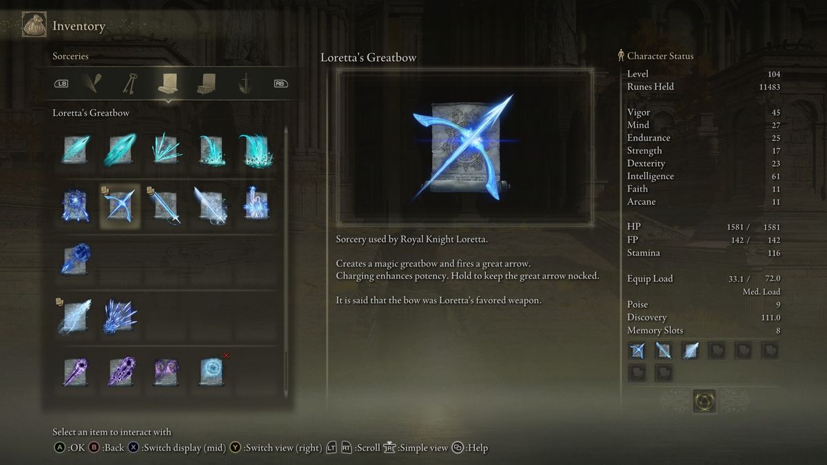 loretta's greatbow lore