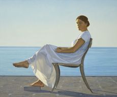 Penelope (1980), 48in by 40in, by David Ligare (b.1945).