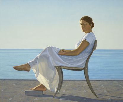 Penelope (1980), 48in by 40in, by David Ligare (b.1945).