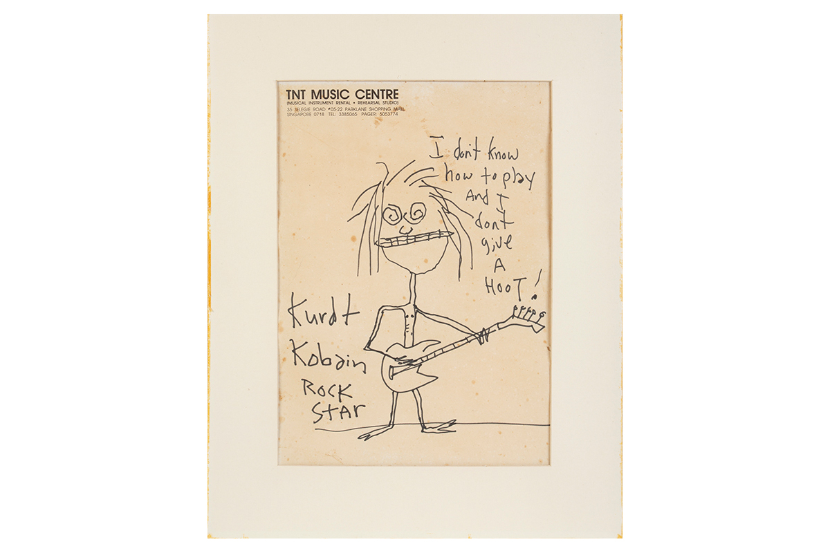 Kurt Cobain self-portrait auction