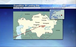 Expedition 39 Crewmembers' Landing Site