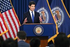 US Federal Reserve Chair Kevin Warsh speaks during a news conference at the William McChesney Martin Jr. Federal Reserve Board Building in Washington, DC, on September 16, 2026.