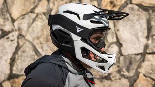 Dainese Linea 01 MIPS being worn outdoors