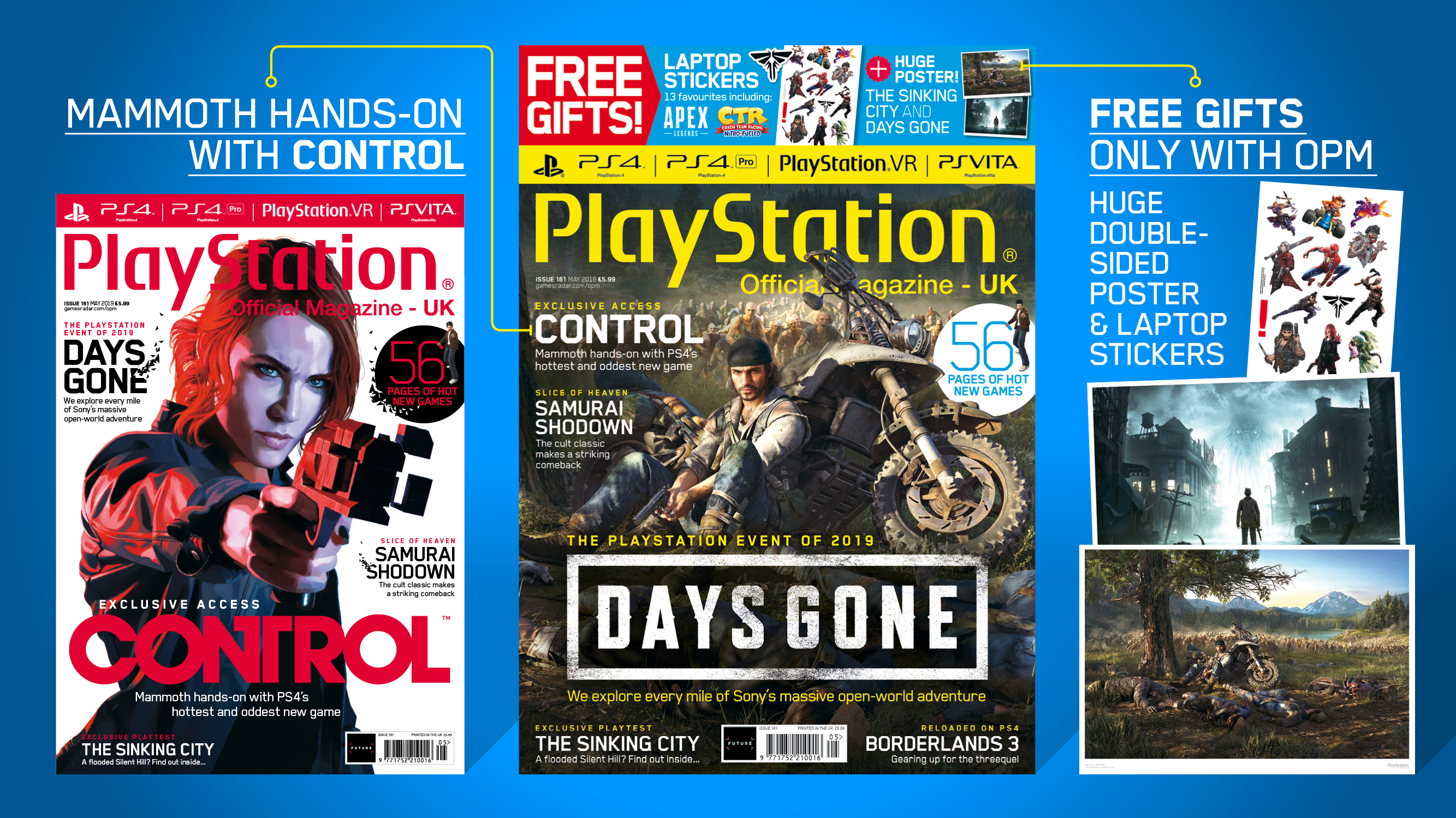 Days Gone, Control, and The Sinking City: Official PlayStation Magazine #161 takes a deep dive into PS4’s hottest new games