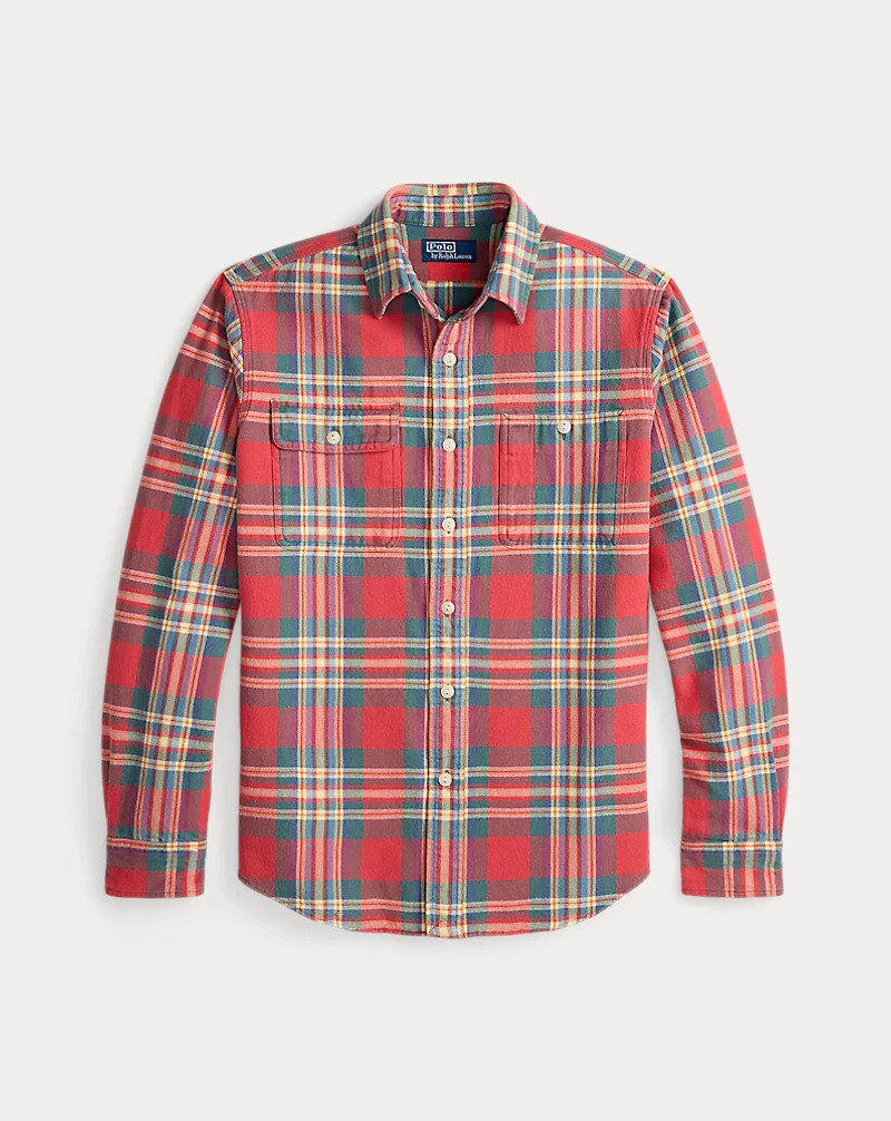 Classic Fit Plaid Flannel Workshirt