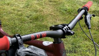 The PNW Range bar installed on a bike