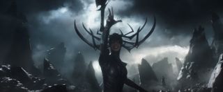 Hela throws her sword in Thor Ragnarok