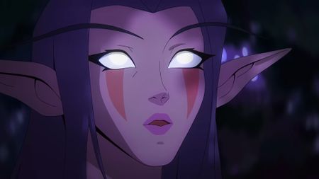 World of Warcraft elf with shocked face