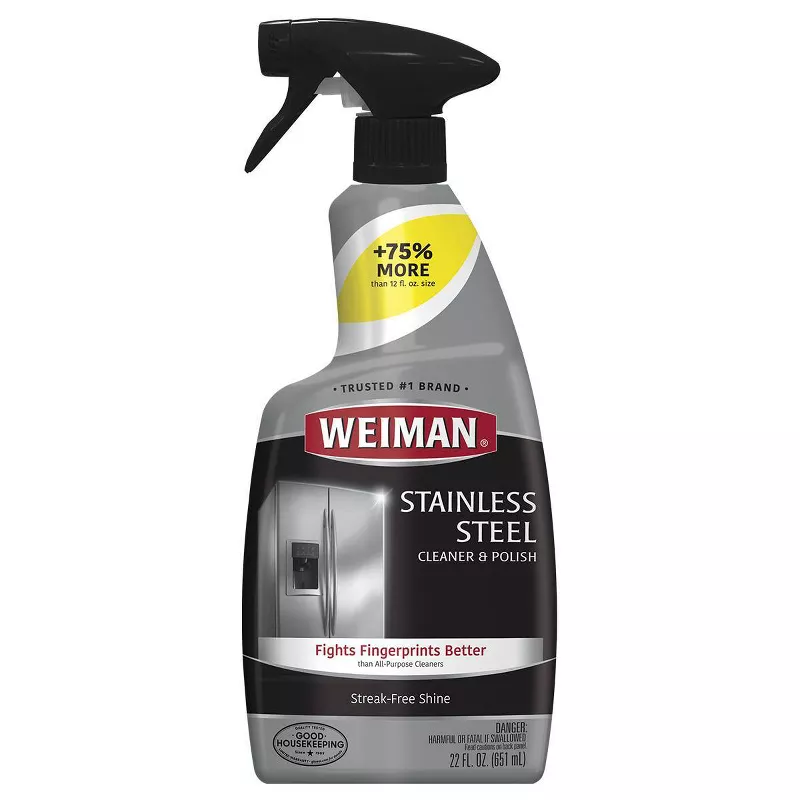 Weiman Stainless Steel Cleaner and Polish Trigger - 22 Fl Oz