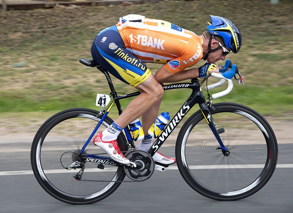 Michael Rogers racing at the USA Pro Challenge in 2013