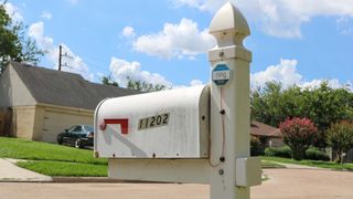 A picture of a mailbox with the Ring Mailbox Sensor