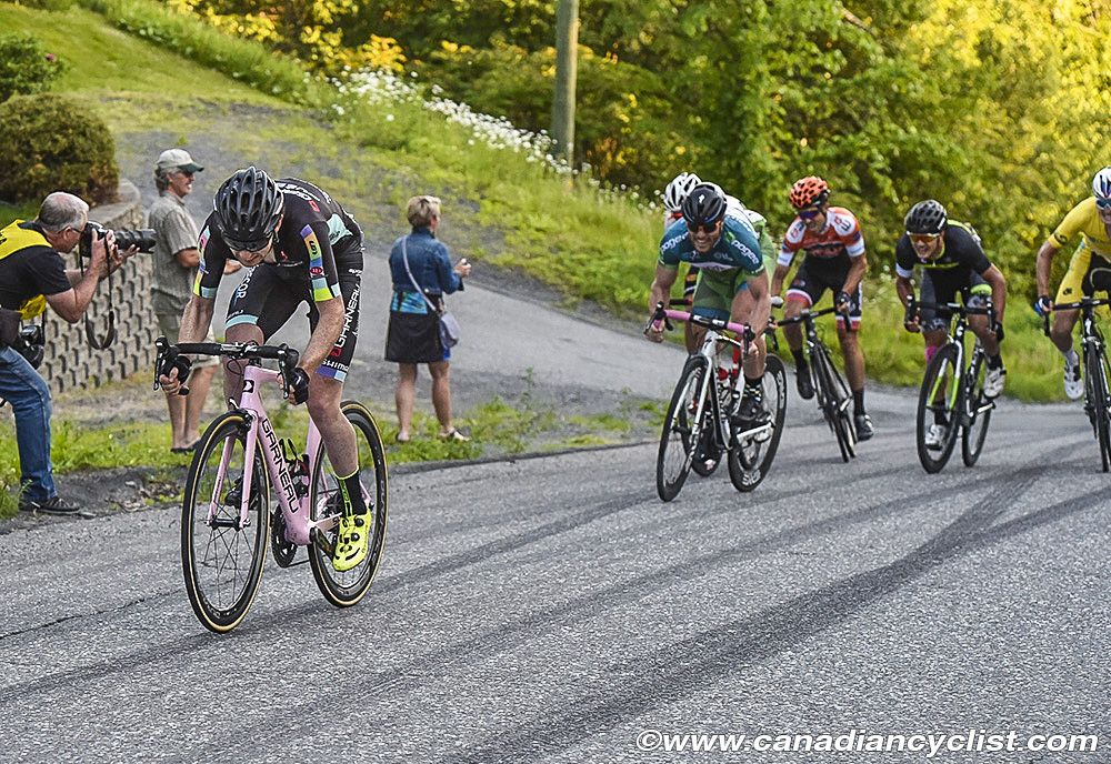 Michael Rice (Garneau Quebecor) rode away from everyone else to claim the win during stage 3b at Tour de Beauce