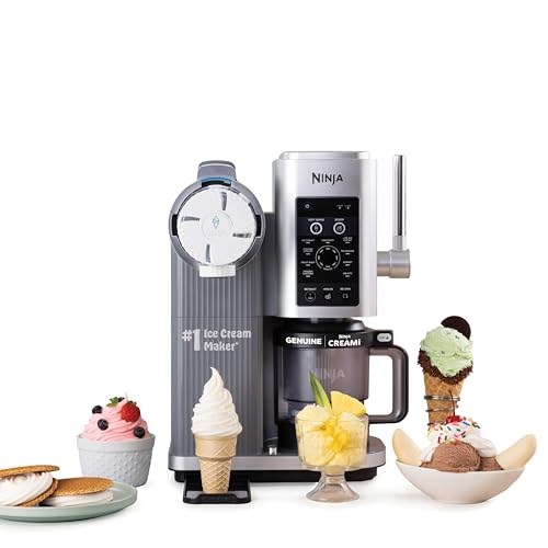 Ninja Creami Scoop &amp;amp; Swirl Ice Cream Maker, Soft Serve Desserts, Sorbet, Milkshakes, Frozen Yogurt and More, 13-In-1 Programs, Includes Handle and Two 16 Oz 2-In-1 Pints, Nc701