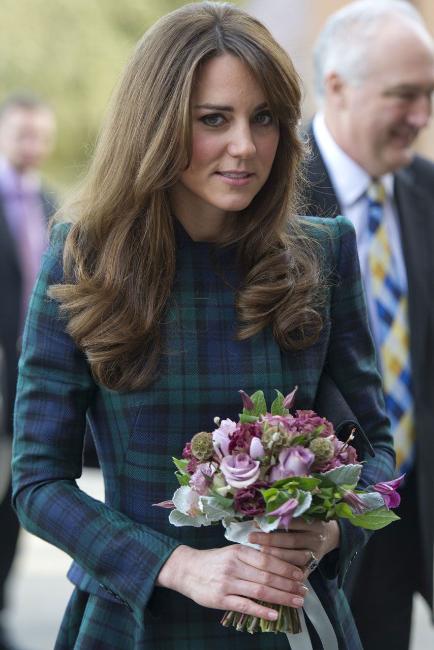 Kate Middleton visits old school