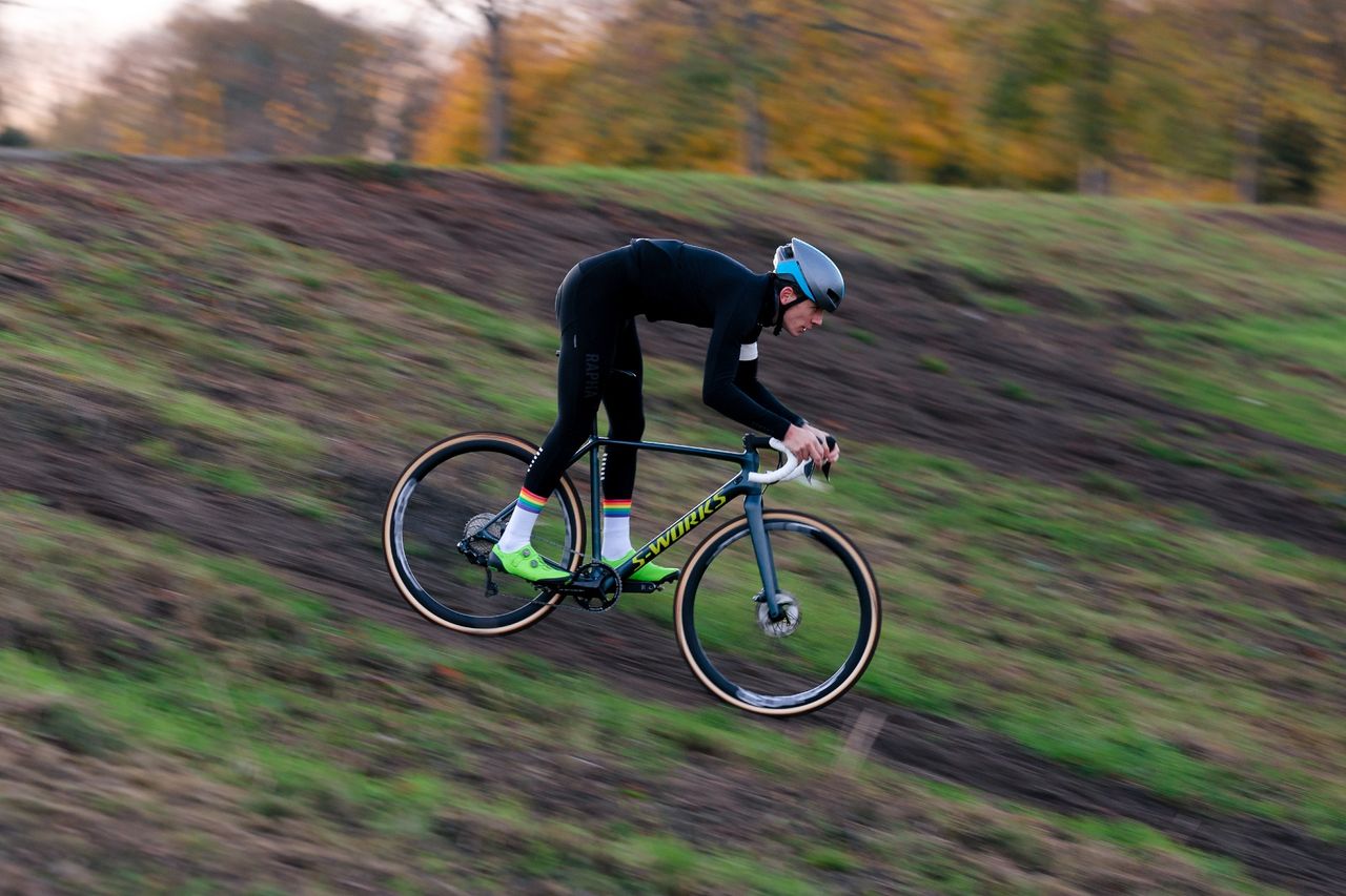 ALL IN racing rapha rainbow socks