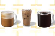 A selection of low calorie Starbucks drinks