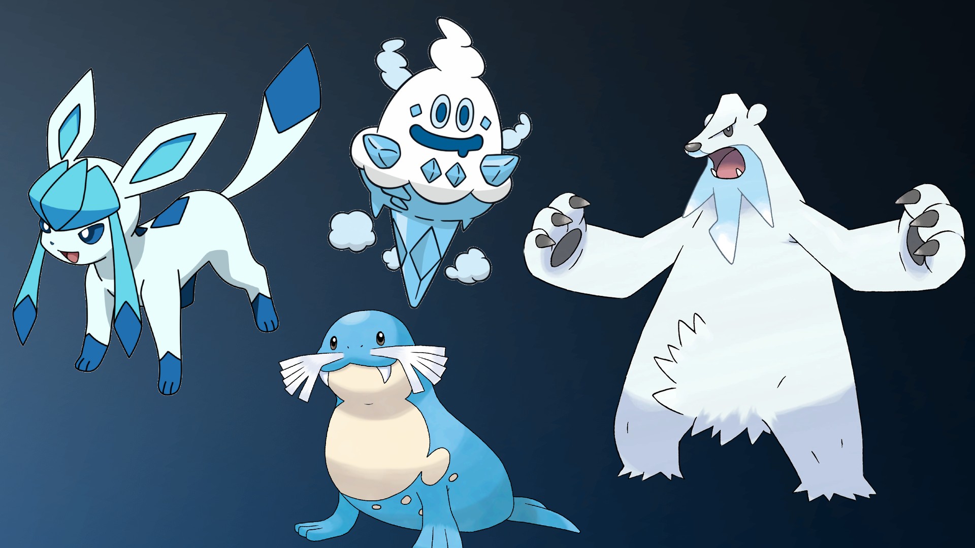 ◓ Pokémon do tipo Gelo — Ice type