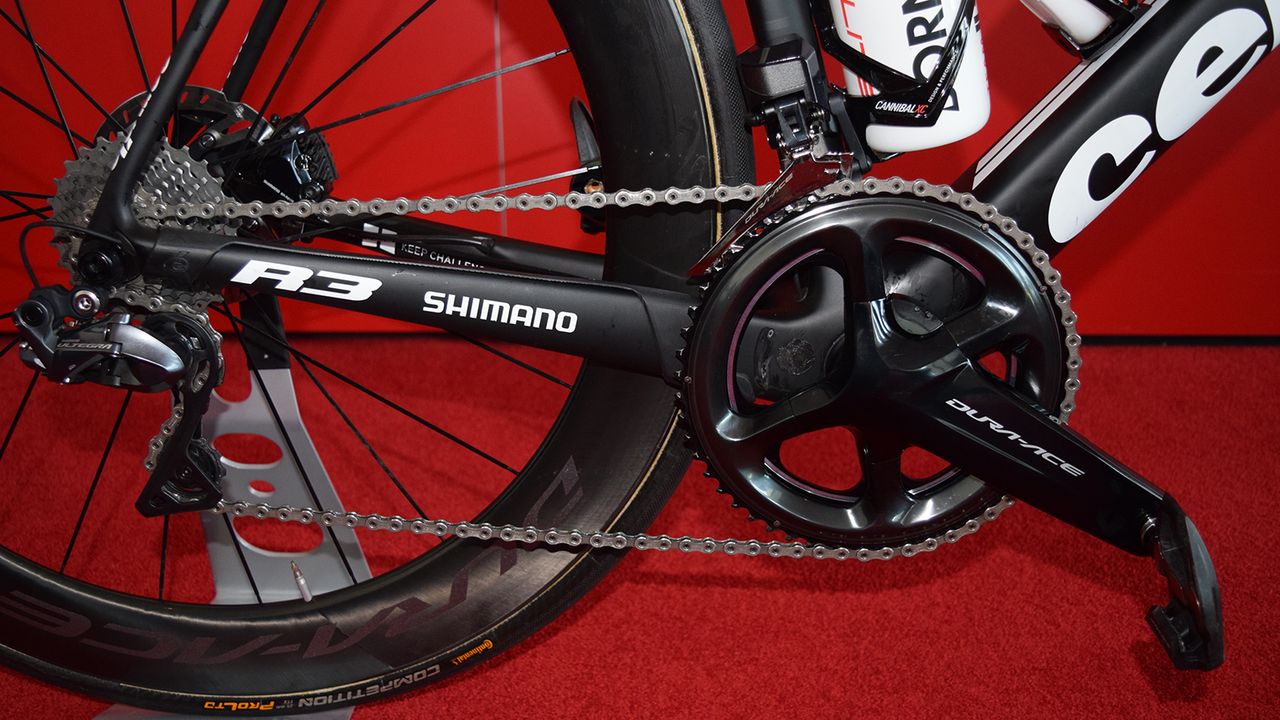 The driveside chainstay is reinforced to prevent any damage from the chain over rough cobbles