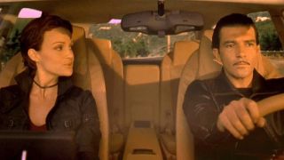 Antonio Banderas and Carla Gugino in Spy Kids.