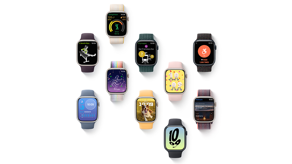An array of all the models of the Apple Watch Series 8.