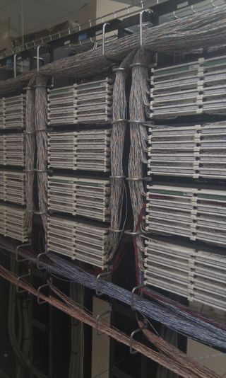 The Venetian data centre - networking cables