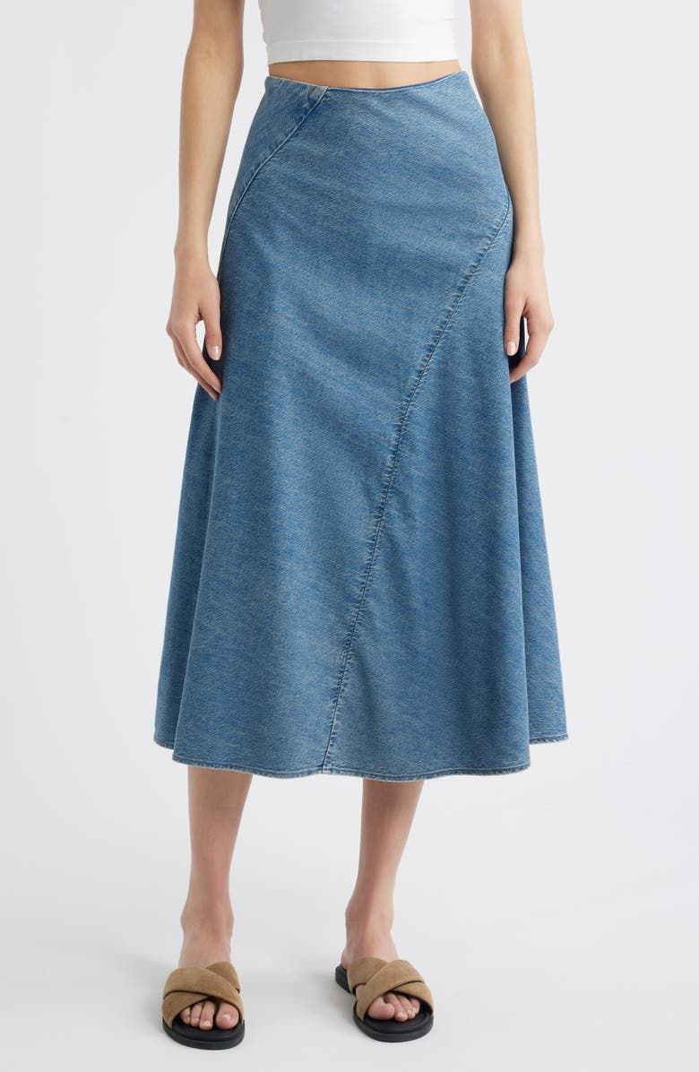 Lisbon Denim Midi Skirt