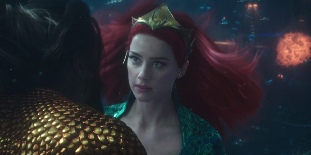 Amber Heard in Aquaman&#039;s final battle