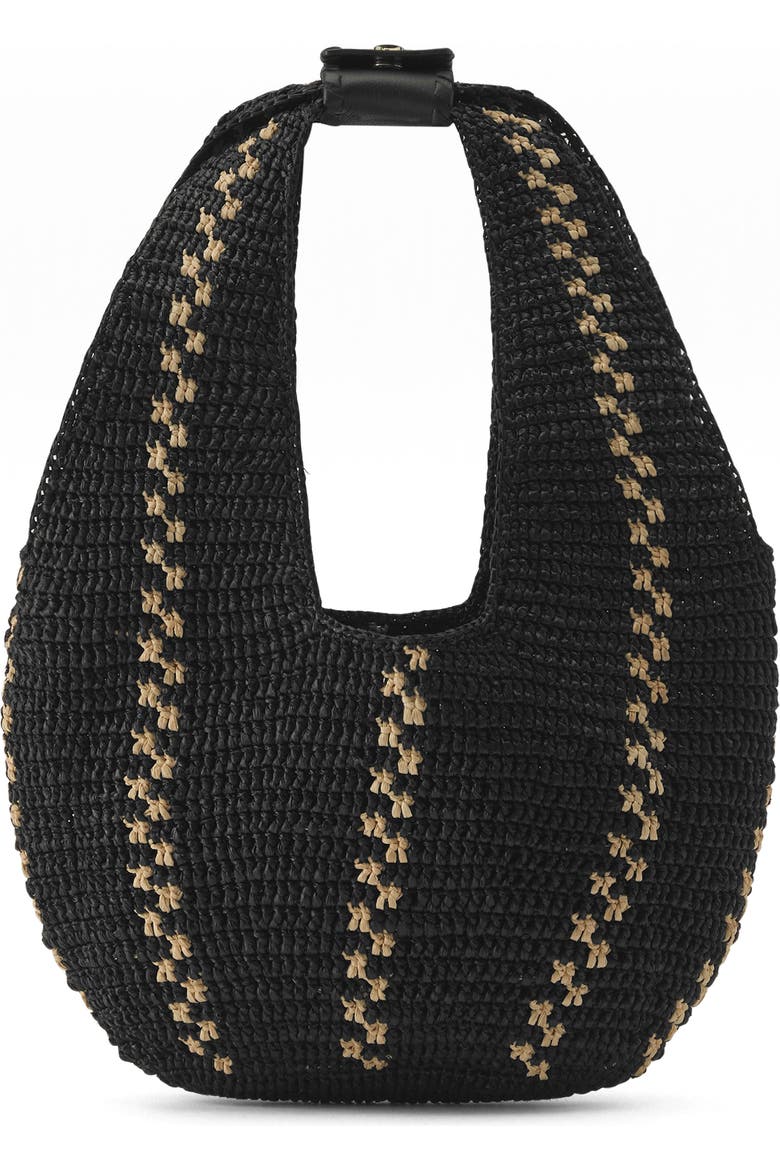 Aquarius Raffia Hobo Bag