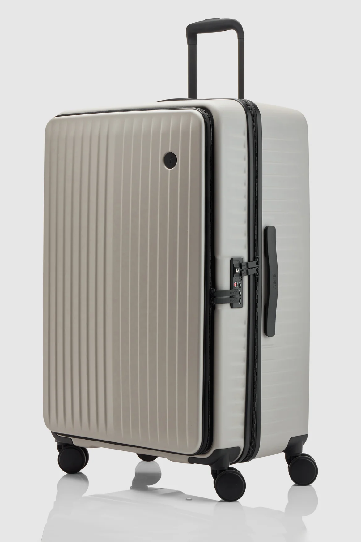 Venture Dual Open 76cm Suitcase - Black