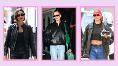 All The Ways Hailey Bieber Has Worn A Leather Jacket And Jeans In