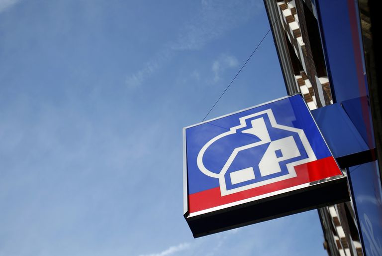 Sign displaying the logo of Nationwide Building Society