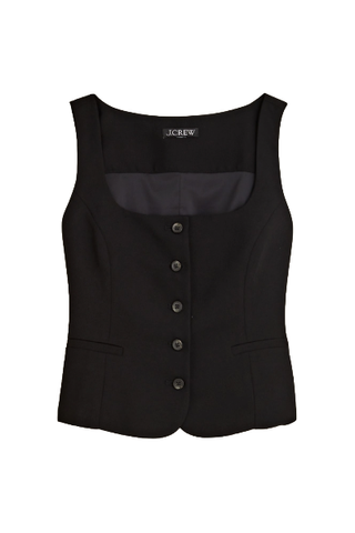 J.Crew Scoopneck Vest in Drapey Crepe 