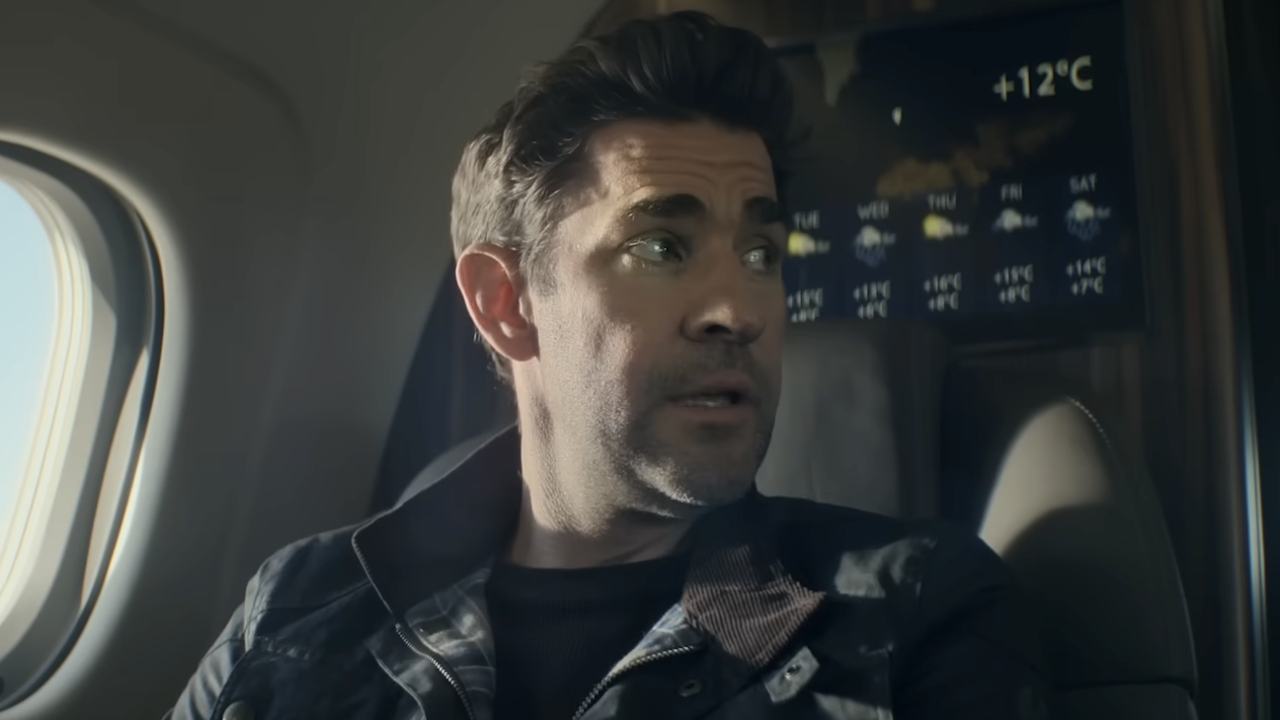 Jack Ryan (John Krasinski) looks over in Tom Clancy's Jack Ryan: Ghost War.