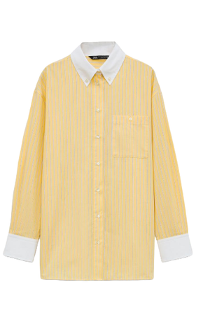 ZARA, Oversized Poplin Shirt