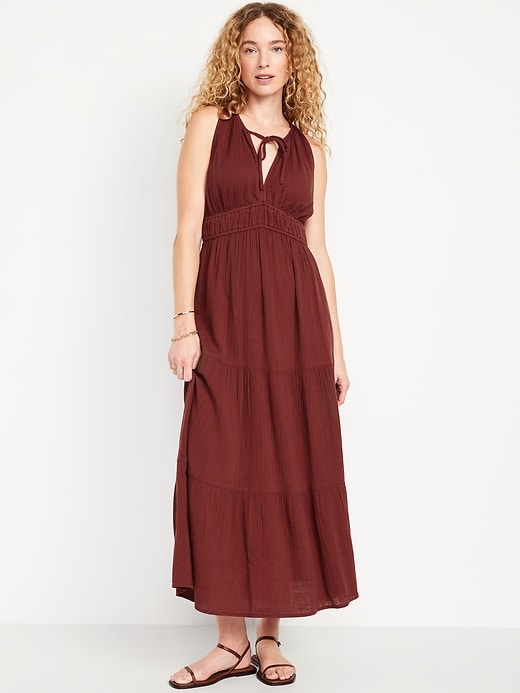 Fit&Flare Crinkle Chuze Maxi Dress