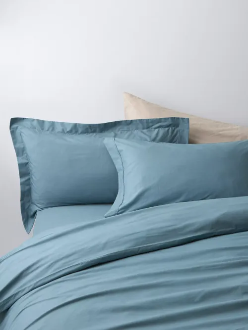  Egyptian Cotton Percale Easy Care 400 Thread Count Bedding, Ice Mint